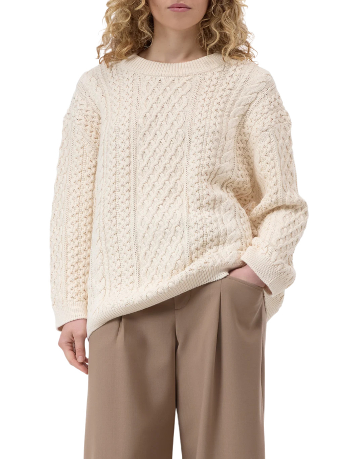 Closed Regular-Fit Pullover mit Zopfstrickmuster bei Robert Ley