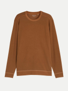 Tom Tailor Casual Langarmshirt im Used-Look 19054-bright camel brown bei Robert Ley