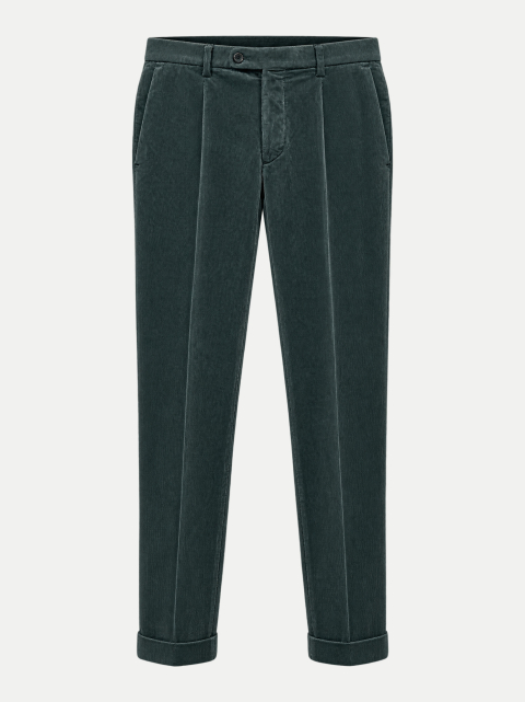 MICHAEL COAL Tapered-Fit Bundfalten-Cordhose bei Robert Ley