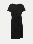 s.Oliver RED LABEL Jerseykleid in Midilänge mit Knotendetail 9999-GREY/BLACK bei Robert Ley