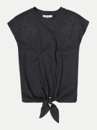 Garcia T-Shirt mit Stickerei- Details 62-GREY bei Robert Ley