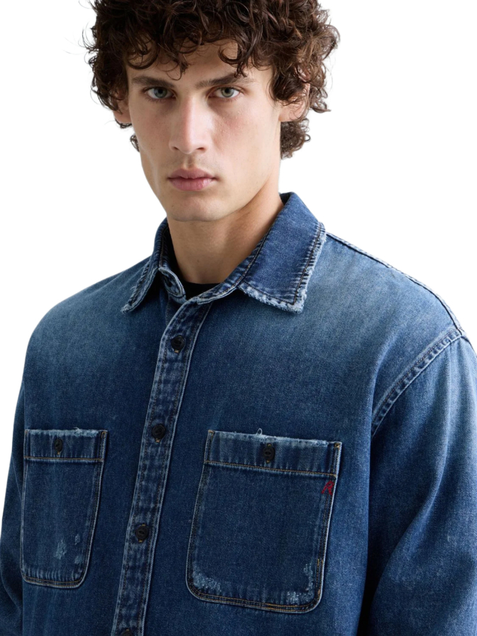 Replay Overshirt mit Used-Details bei Robert Ley