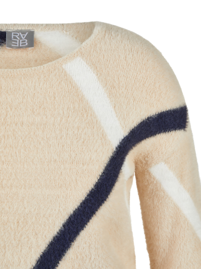 Rabe Moden Strickpullover mit Streifenmuster bei Robert Ley