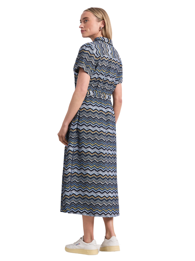 Street One Midi-Kleid mit Zick-Zack-Muster bei Robert Ley