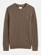 Gant Pullover mit Zopfmuster 260-FADED TAUPE bei Robert Ley