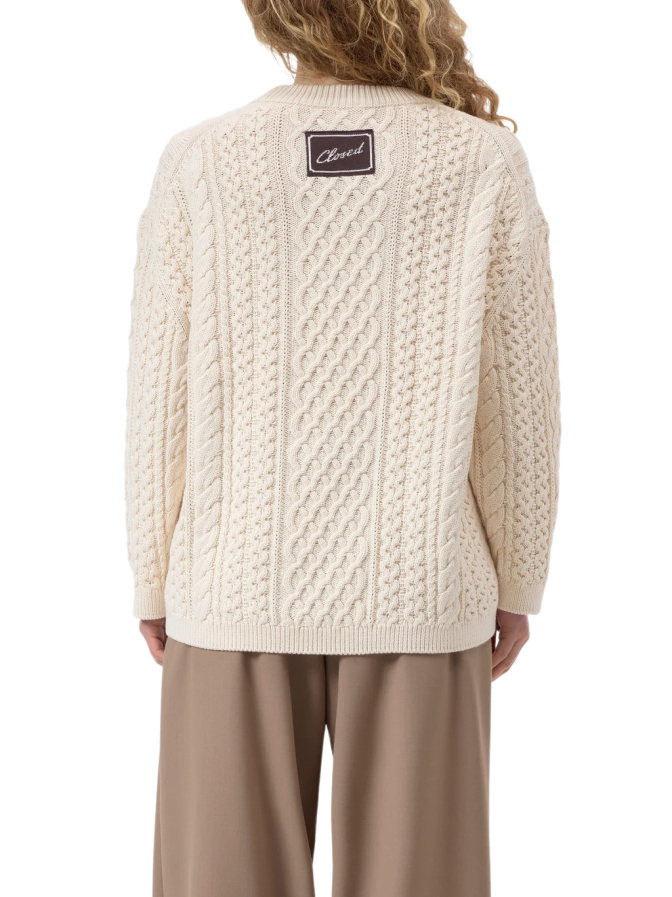 Closed Regular-Fit Pullover mit Zopfstrickmuster bei Robert Ley
