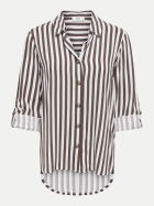 JDY T-Shirt Laurel 237375001-Coffee Bean/WHITE bei Robert Ley