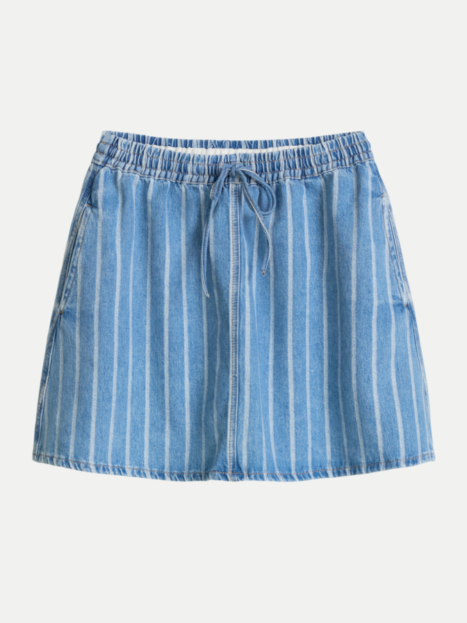 Marc O'Polo DENIM Mini-Jeansrock mit Streifenmuster bei Robert Ley