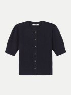 Frame Kurzarm-Strickjacke navy bei Robert Ley