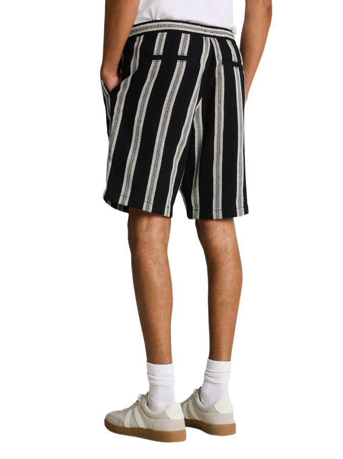 Tom Tailor Denim Relaxed- Fit Shorts mit Streifenmuster bei Robert Ley