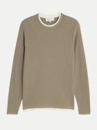 Tom Tailor Denim Strickpullover im 2-in-1-Look 37017-dark sage green bei Robert Ley