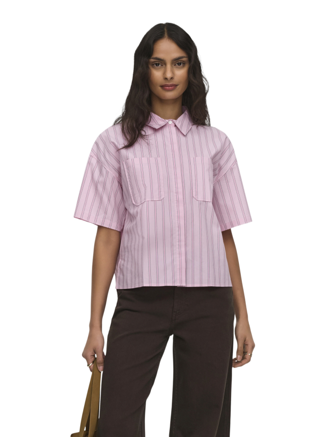 JDY Kurzarm Hemdbluse mit aufgesetzten Brusttaschen bei Robert Ley