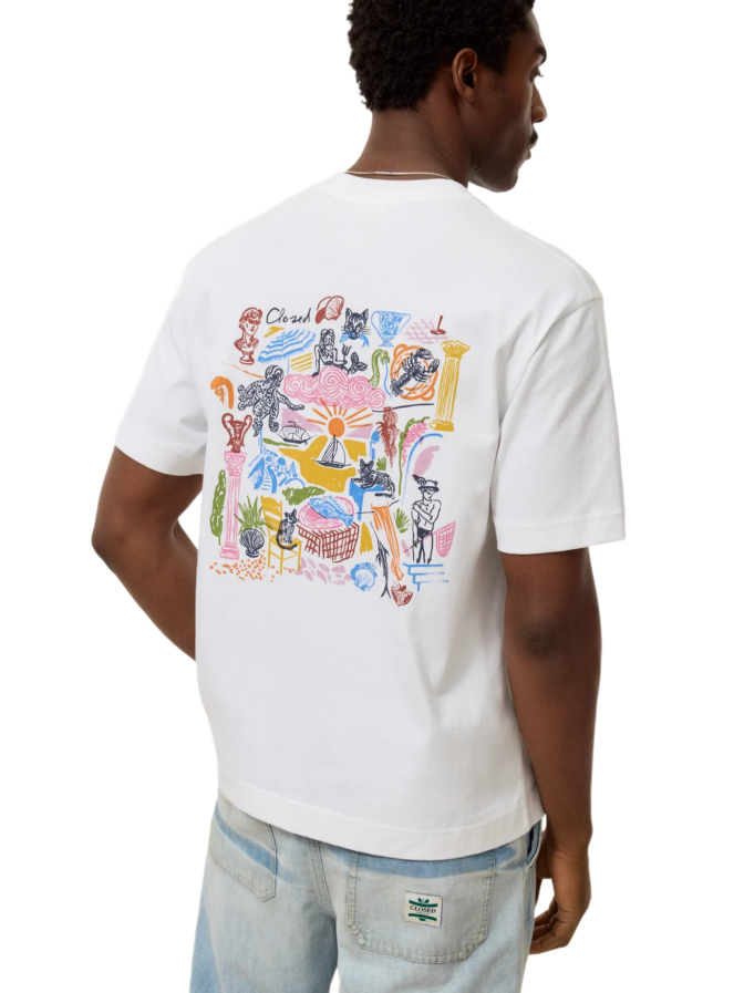 Closed T-shirt mit Backprint bei Robert Ley
