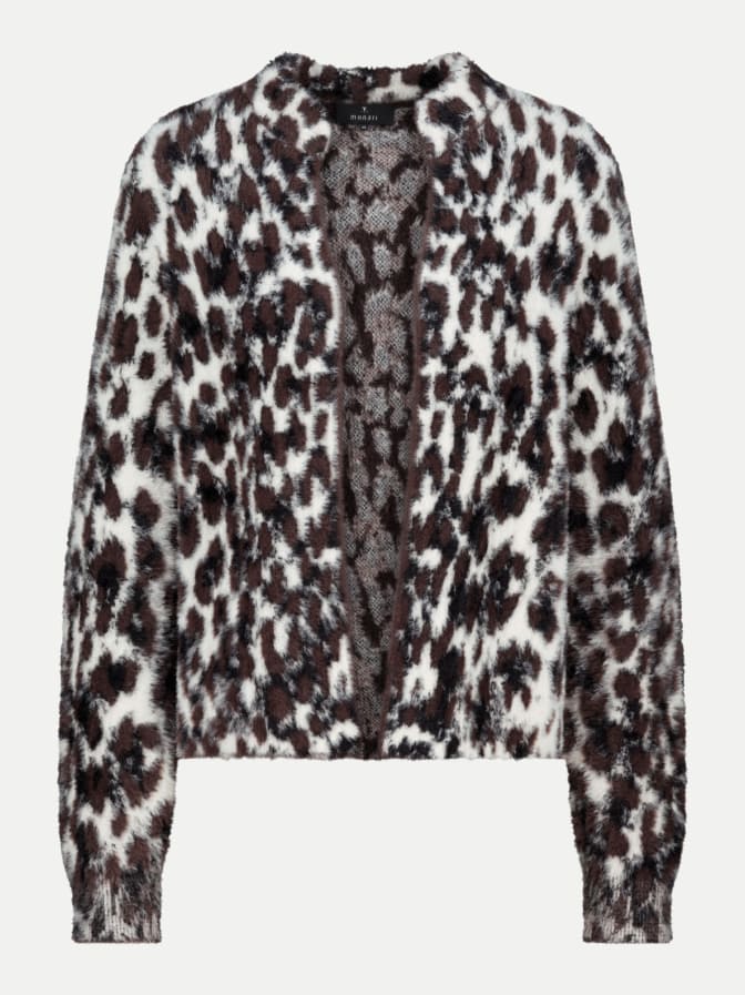 Monari Flauschige Leo-Strickjacke bei Robert Ley