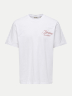 Only & Sons T-Shirt ONSFRED 209112018-Bright White/MARTINI bei Robert Ley