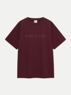 OH APRIL BF T-Shirt Girl's Girl 3043-aubergine brown bei Robert Ley