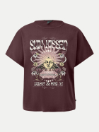 Q/S designed by T-Shirt mit Fotoprint 49D0-LILAC/PINK bei Robert Ley
