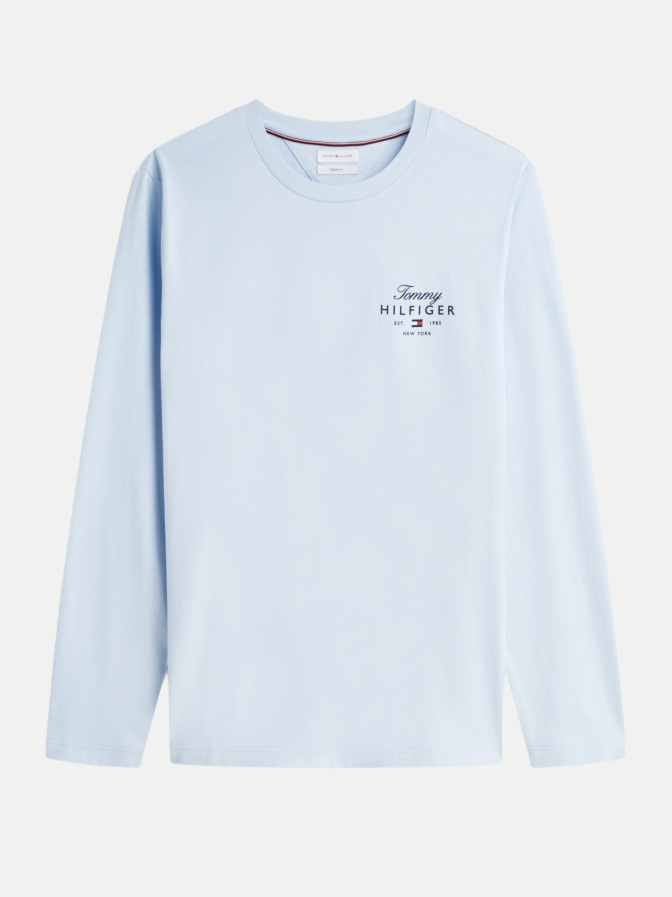 Tommy Hilfiger Langarm- Shirt mit Logo-Print bei Robert Ley