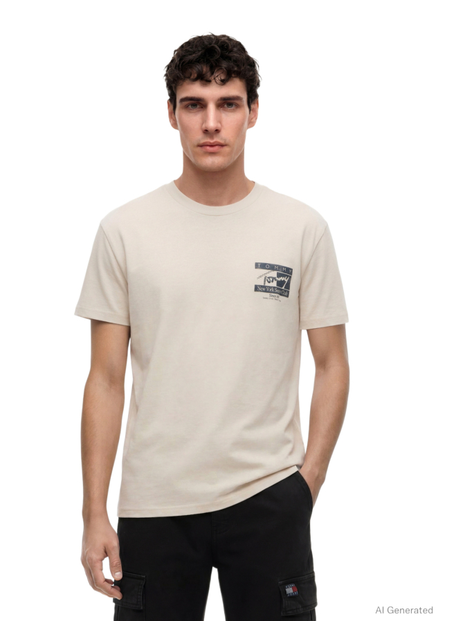 Tommy Jeans T-Shirt mit Logo-Print bei Robert Ley