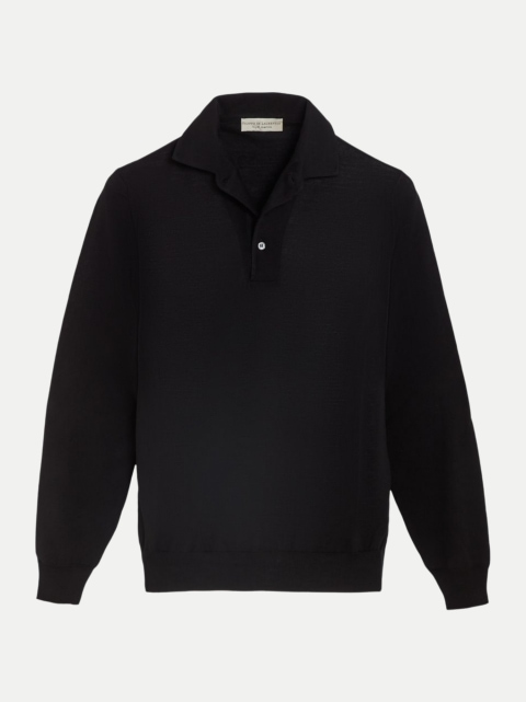 Filippo De Laurentiis Langarm-Polo aus Merino-Wolle bei Robert Ley