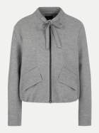 Marc Cain Schurwolljacke mit Stehkragen 820-grey bei Robert Ley