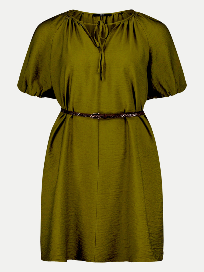 Zero Kurzarm Kleid mit V-Ausschnitt bei Robert Ley