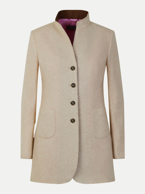 White Label Blazer aus gestricktem Wollstoff bei Robert Ley