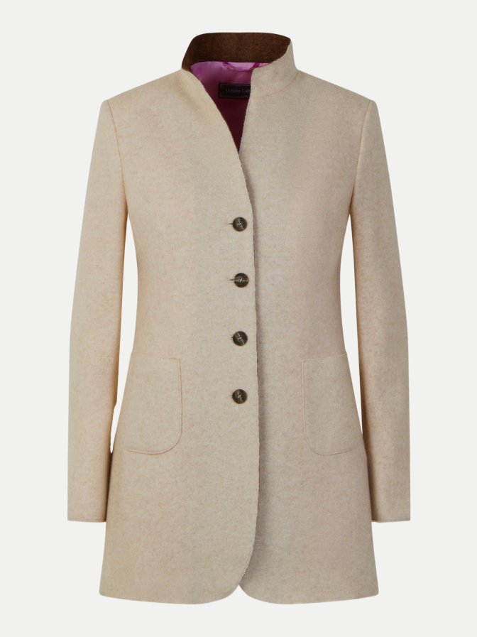 White Label Blazer aus gestricktem Wollstoff bei Robert Ley