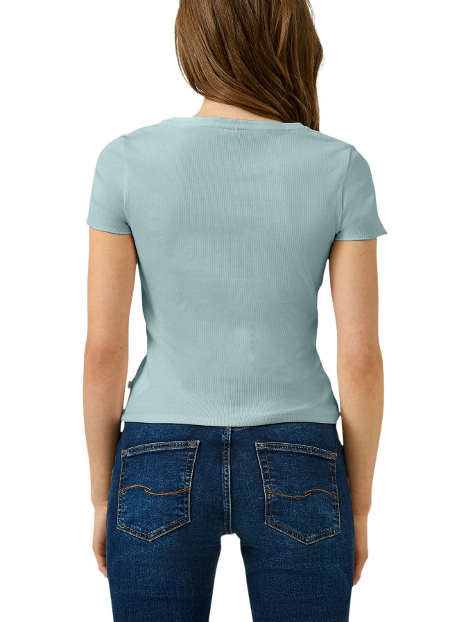 Q/S designed by Slim-Fit Ripp- Shirt bei Robert Ley