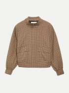 Comma Blouson Kariert 84N8-BROWN bei Robert Ley