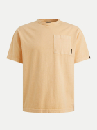 PME Legend T-Shirt mit Brusttasche 7137-Apricot Cream bei Robert Ley