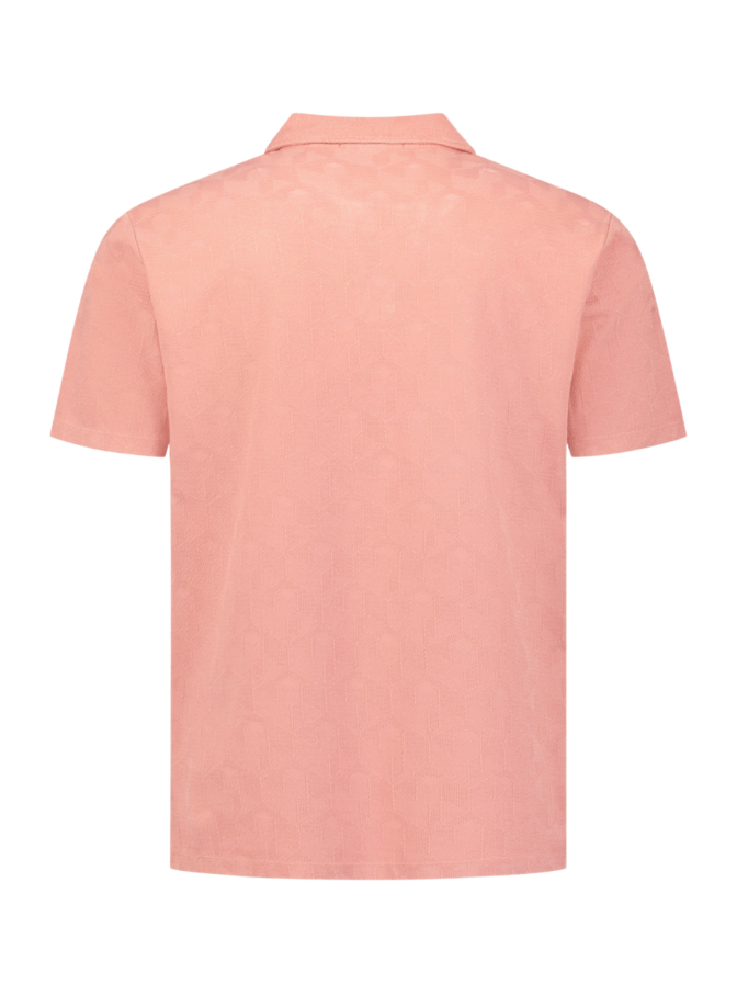 No Excess Polohemd mit Jacquard-Print bei Robert Ley