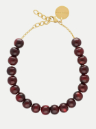 Vanessa Baroni Halskette Small-Beads Necklace bordeaux marble bei Robert Ley