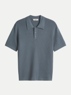 Marc O'Polo DENIM Knit Poloshirts Shortsleeve 4709-Cadet Blue bei Robert Ley