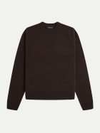 Fred Perry Pullover aus Merinowolle 33c-richbrown bei Robert Ley