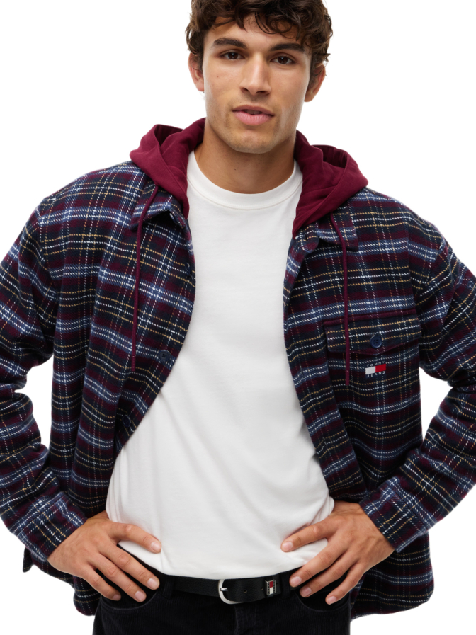 Tommy Jeans Oversized-Fit Dobby-Overshirt bei Robert Ley