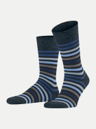Falke Socken Tinted Stripe 6371-dark navy bei Robert Ley