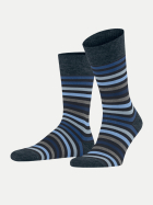 Falke Socken Tinted Stripe 6371-dark navy bei Robert Ley