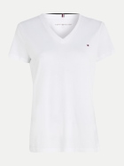Tommy Hilfiger T-Shirt mit V-Ausschnitt 100-WHITE bei Robert Ley