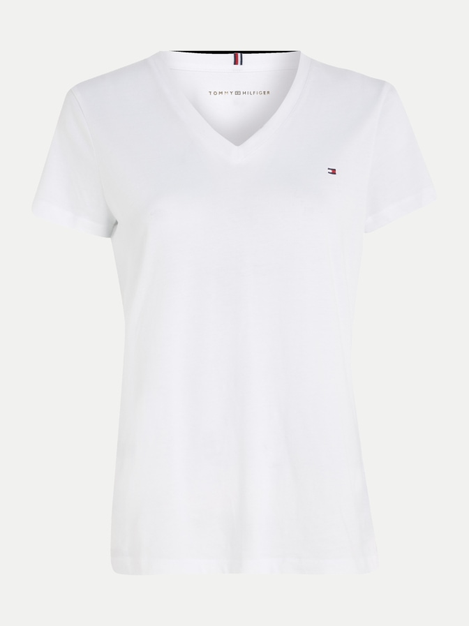 Tommy Hilfiger T-Shirt mit V-Ausschnitt bei Robert Ley