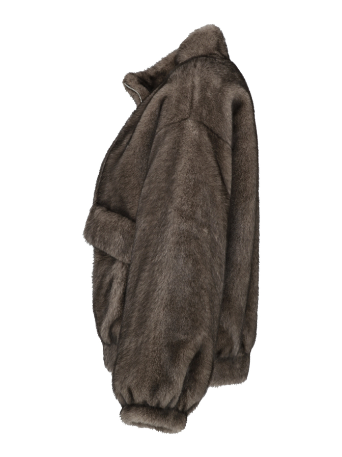 Betta Corradi Oversized Kunstfell-Bomberjacke bei Robert Ley