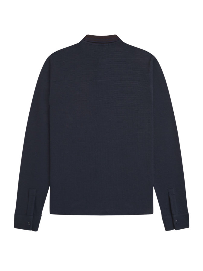 Fred Perry Langarm Poloshirt aus Jacquardstoff bei Robert Ley