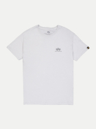 Alpha Industries T-Shirt mit Mini Logo 666-pastel grey bei Robert Ley