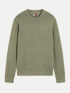Tommy Jeans Basic Sweatshirt M04-GREEN bei Robert Ley