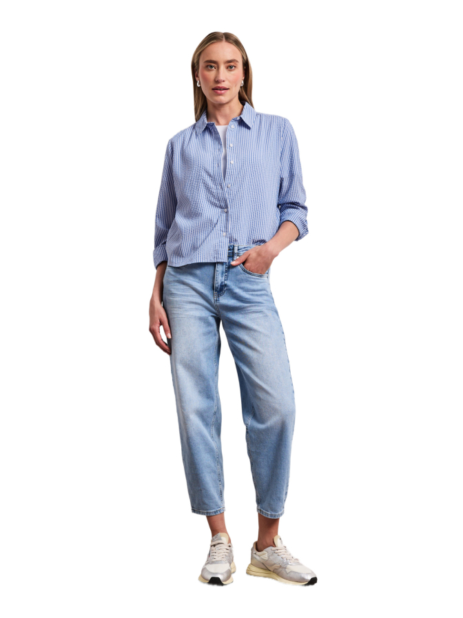Street One Hemdbluse in Seersucker-Qualität bei Robert Ley
