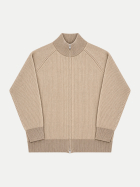 Filippo De Laurentiis Strickjacke mit Zip 4191-grigio bei Robert Ley