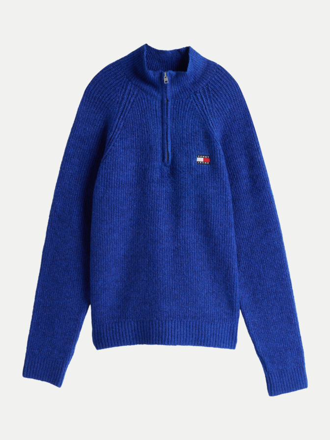 Tommy Jeans Pullover mit Viertel-Reißverschluss bei Robert Ley