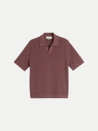 Tom Tailor Denim Poloshirt aus Piqué-Strick 11064-rose taupe bei Robert Ley
