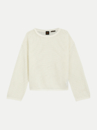 BOSS Orange Pullover mit Mesh-Struktur 118-Open White bei Robert Ley