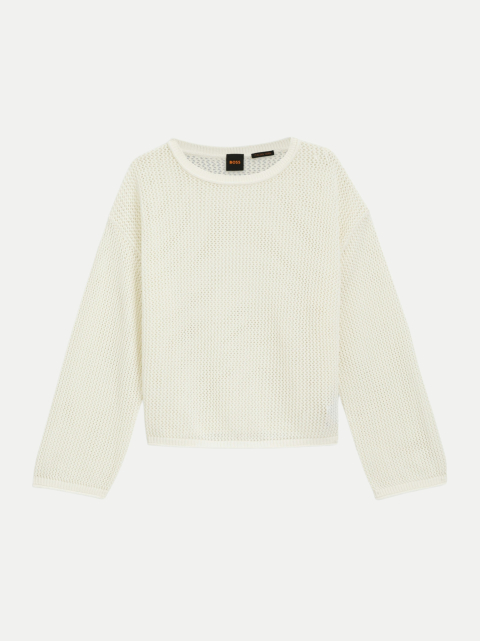 BOSS Orange Pullover mit Mesh-Struktur bei Robert Ley